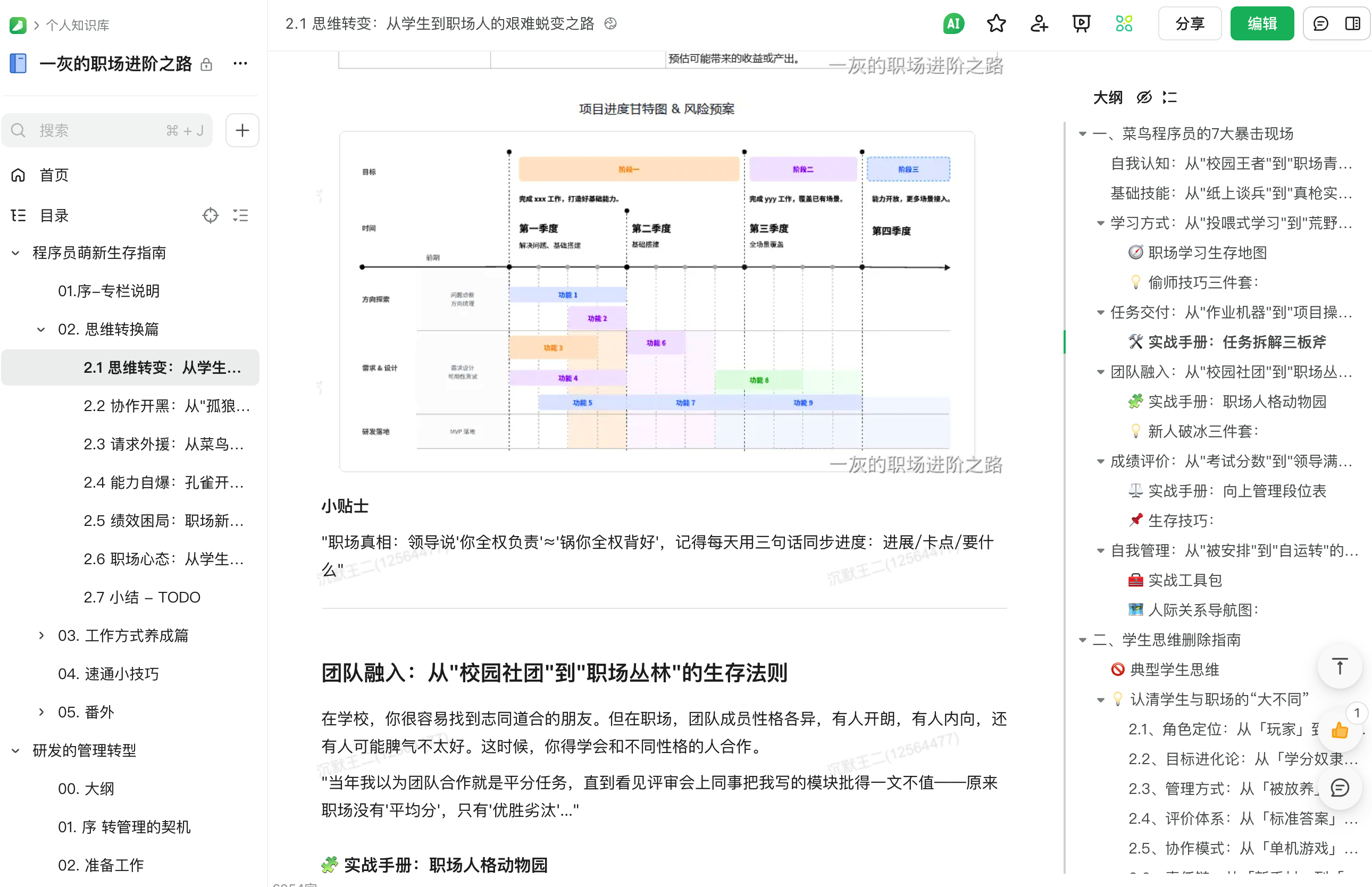 一灰的职场进阶之路