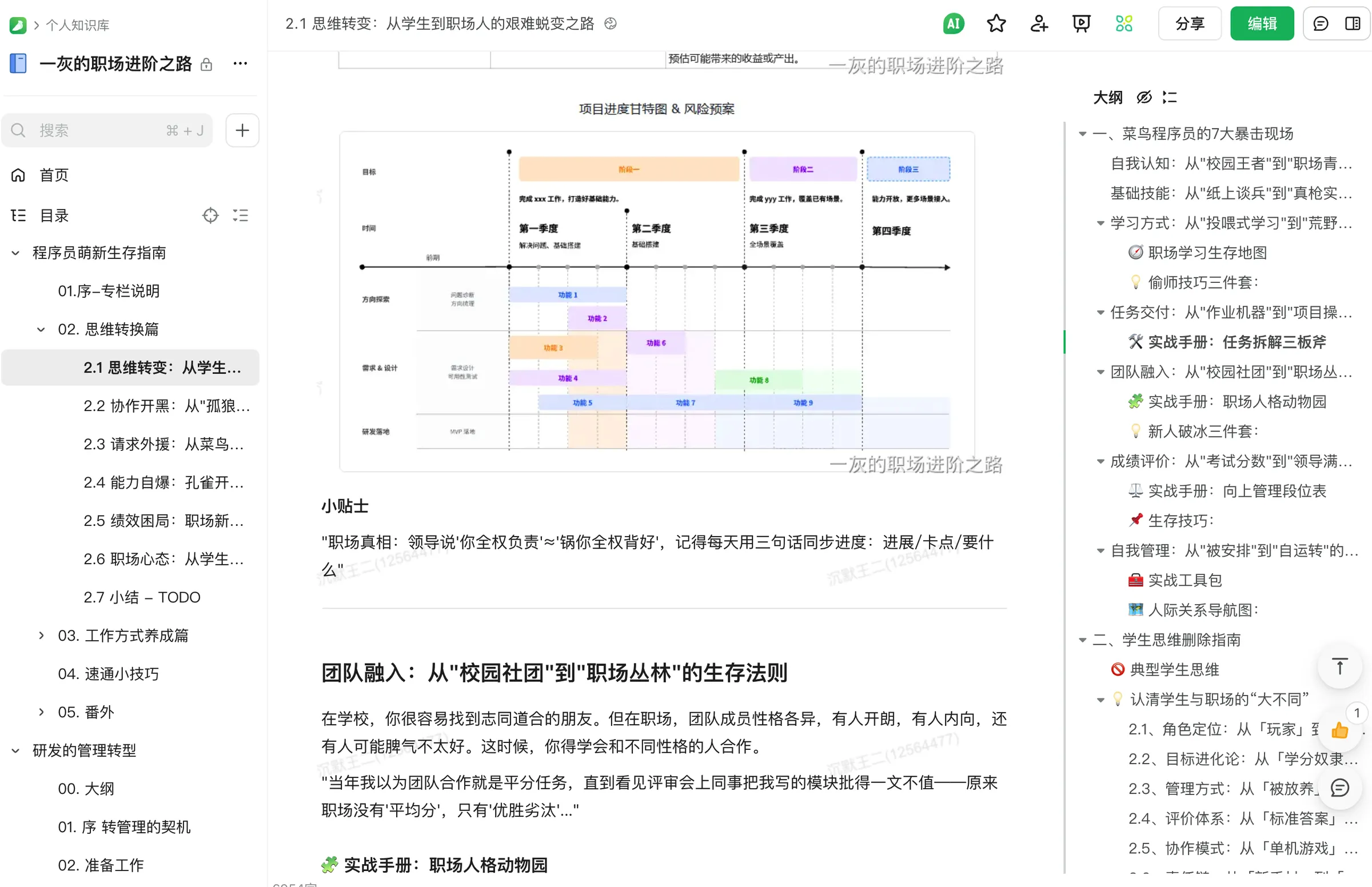 一灰的职场进阶之路