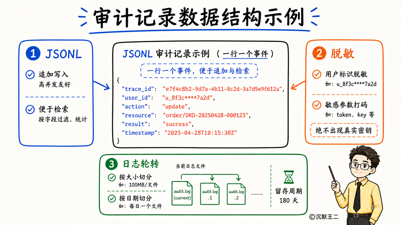 审计记录数据结构示例