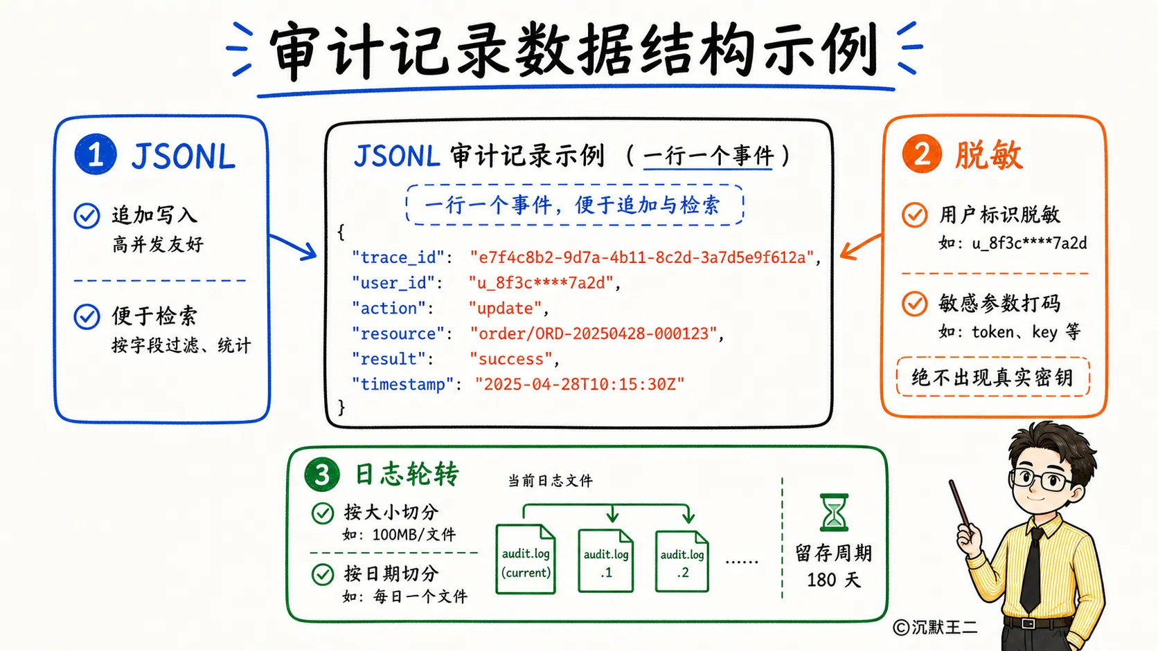 审计记录数据结构示例