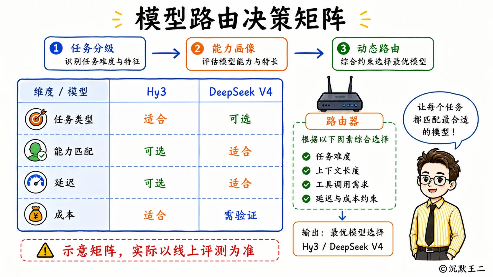 模型路由决策矩阵