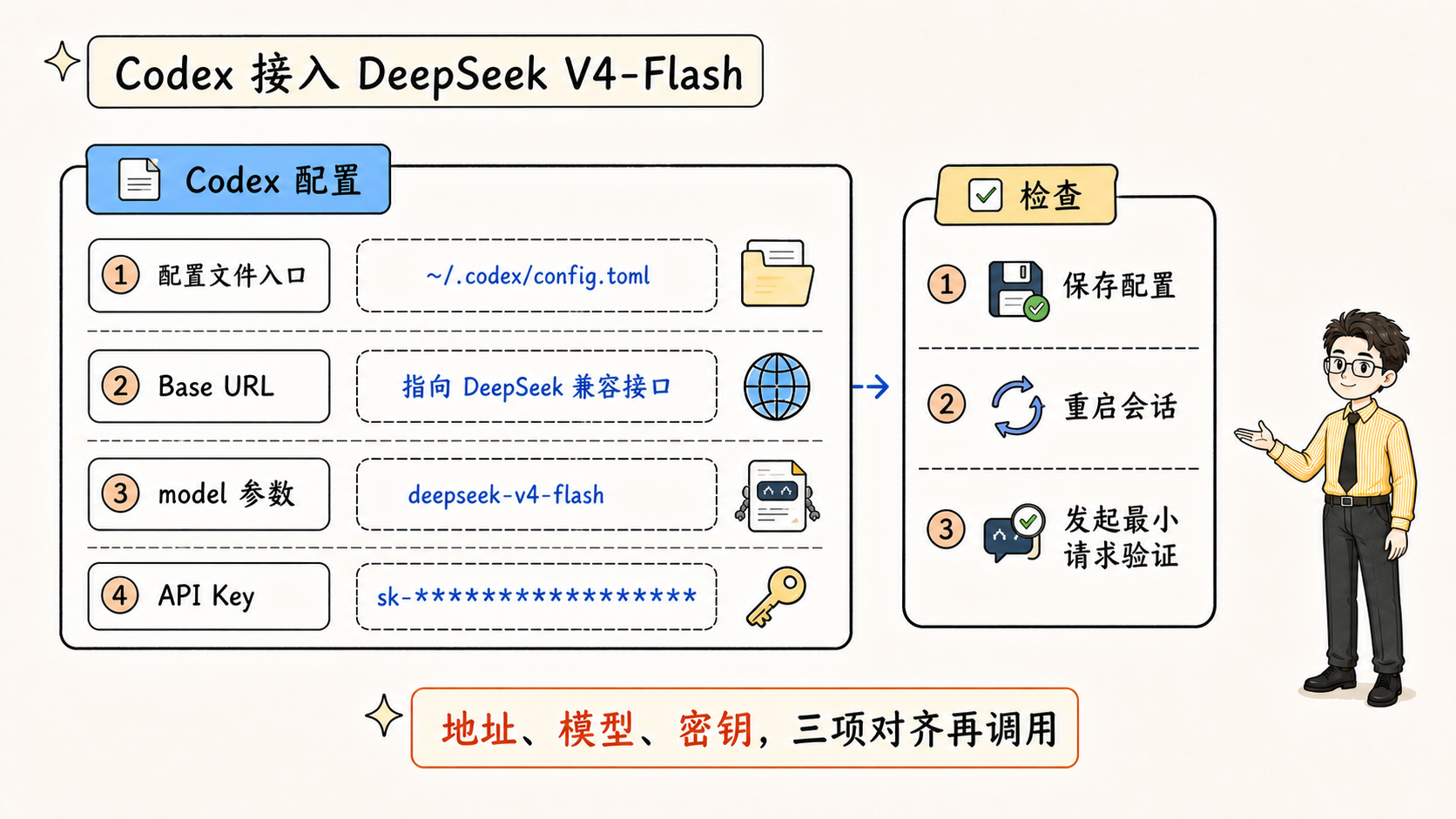 Codex 接入 DeepSeek V4-Flash 的配置