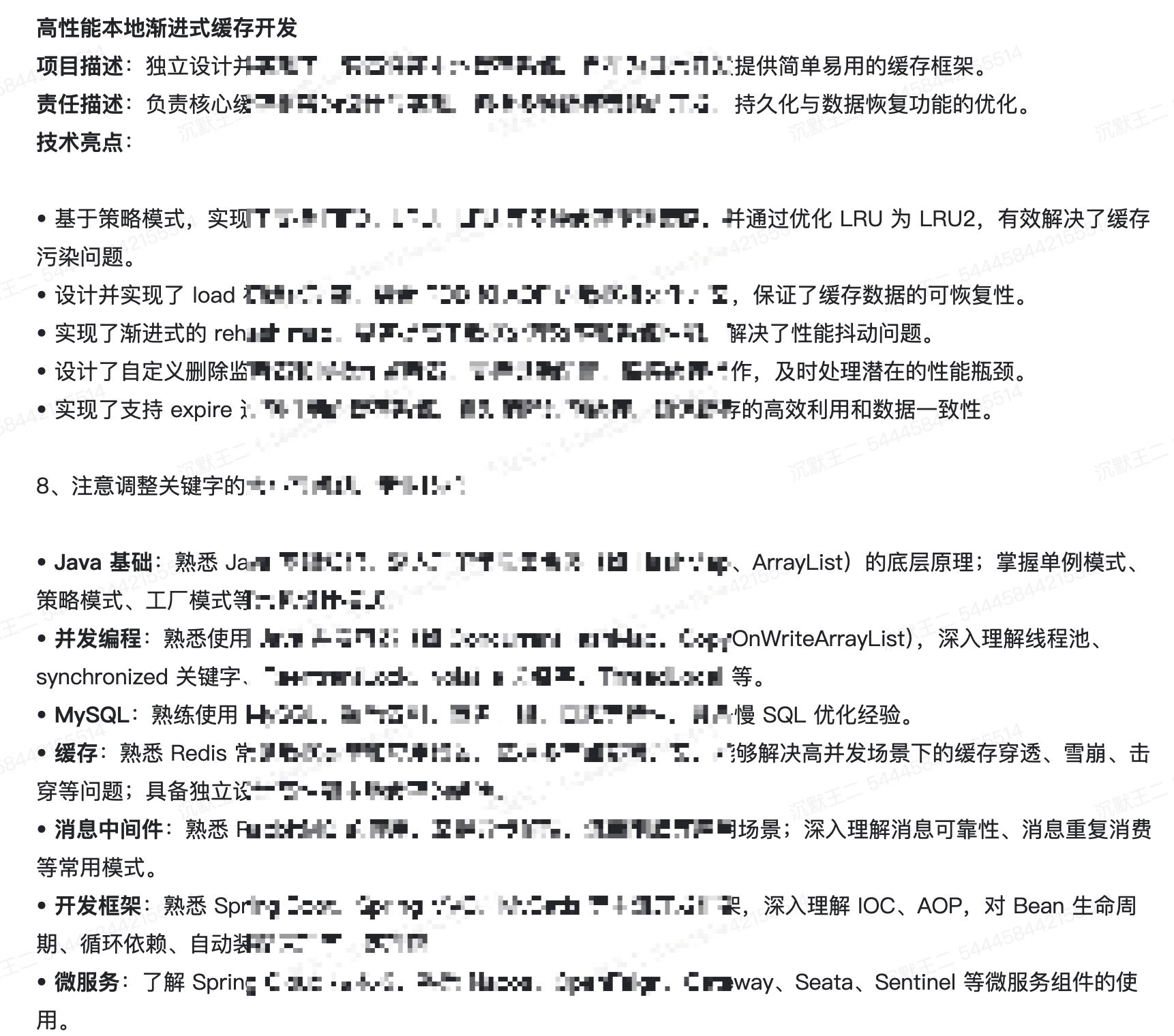 二哥修改简历绝逼到位