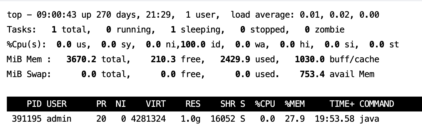 二哥的 Java 进阶之路：top -p