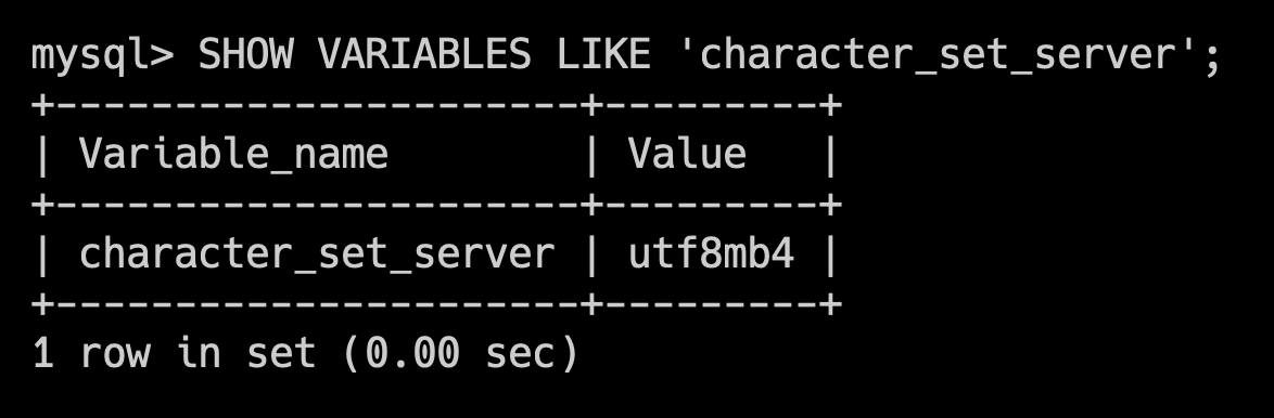 二哥的 Java 进阶之路：查看 MySQL 的默认字符集