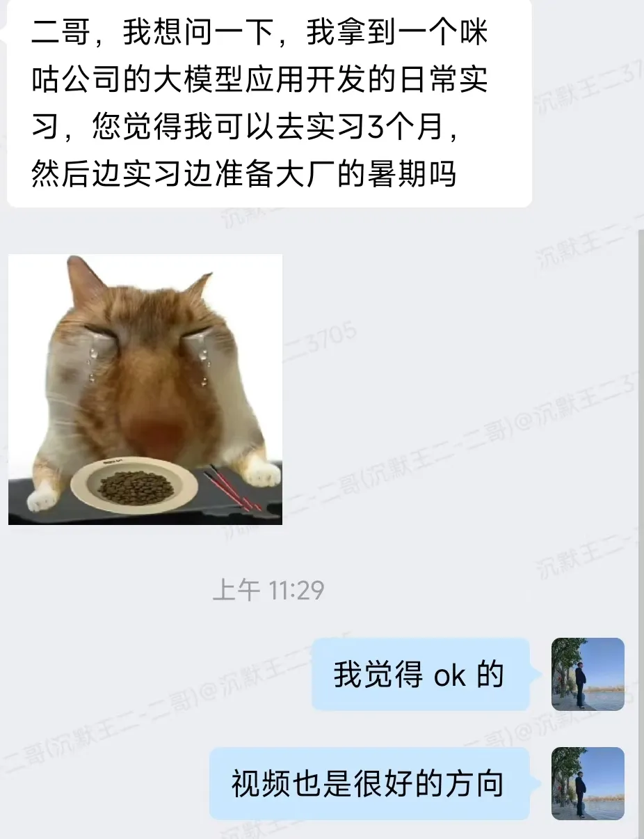 球友拿到了咪咕的大模型开发实习