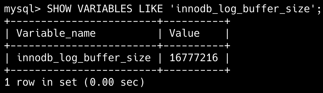二哥的 Java 进阶之路： 我本机 MySQL 的 redolog buffer size 为 16M