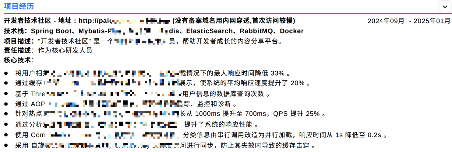 技术派如何写到简历上模板