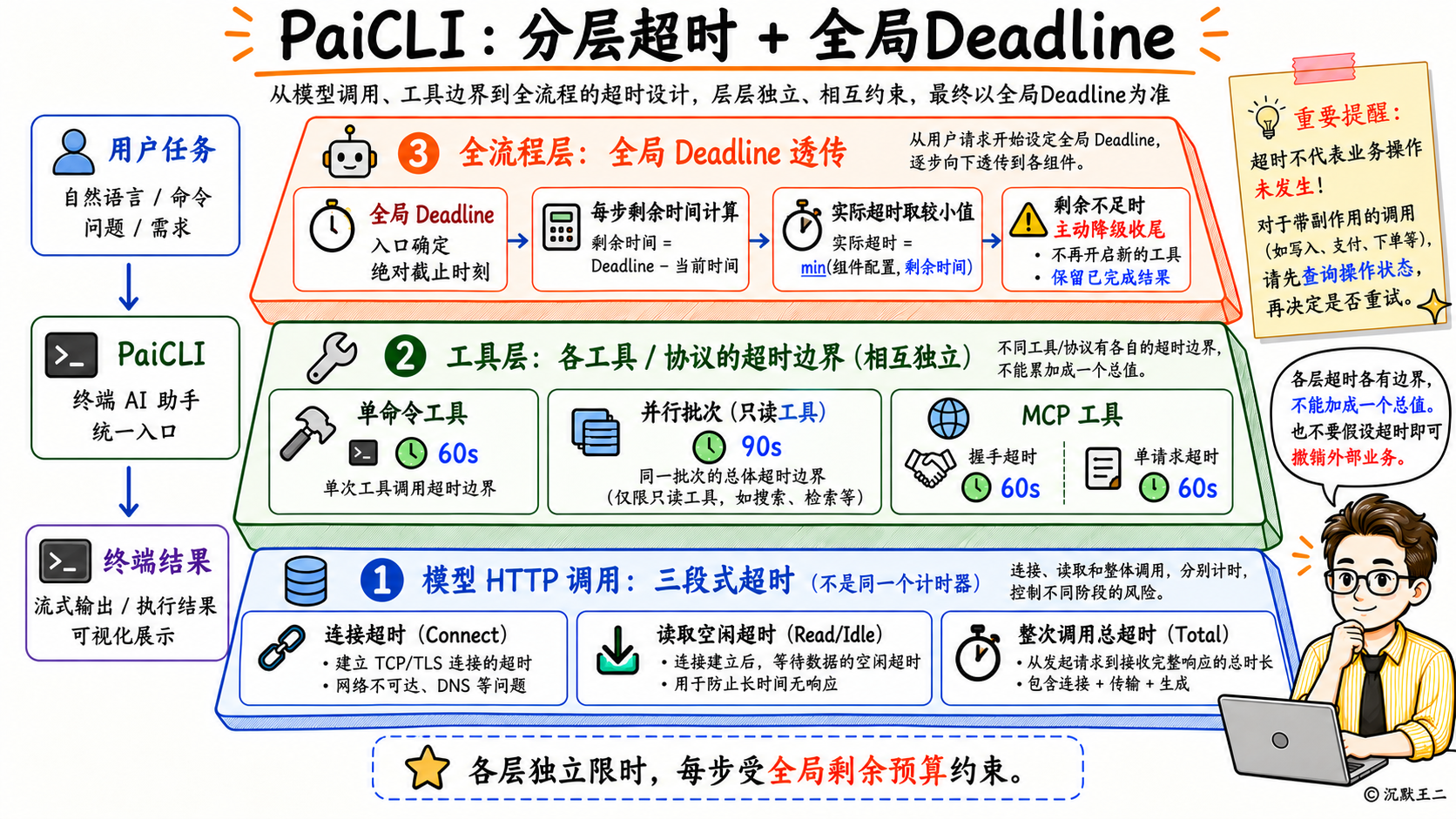 分层超时与全局Deadline剩余预算