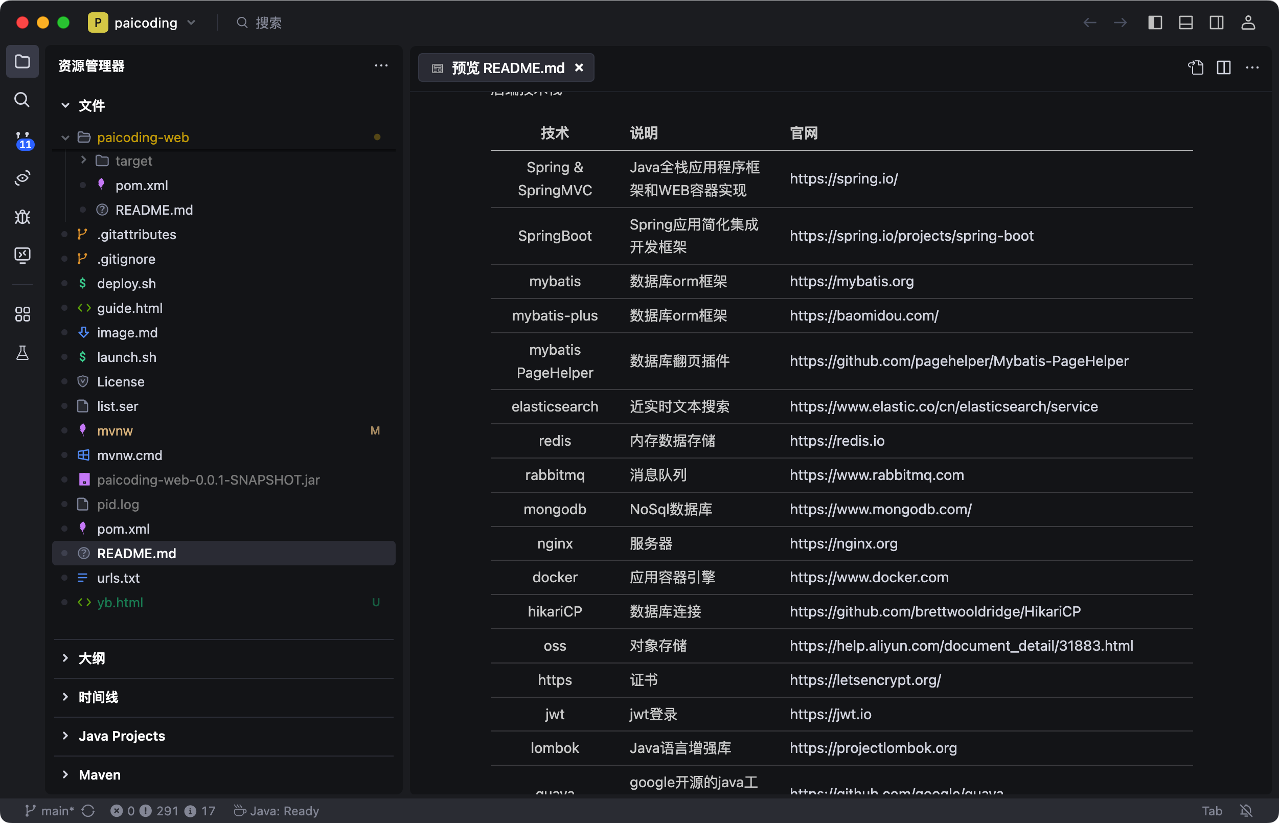 技术派：技术选型
