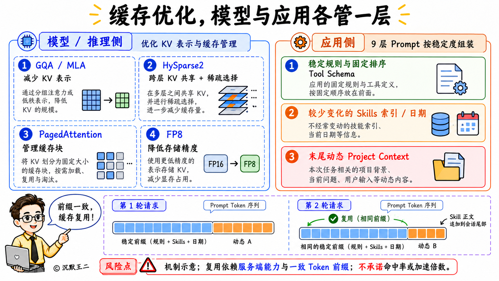 模型缓存优化与应用稳定前缀设计